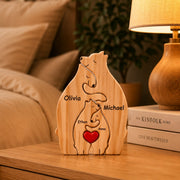 Customized Wooden Bear Family Puzzle ( 4 bears) PU67