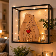 Customized Wooden Bear Family Puzzle (6 bears) PU69
