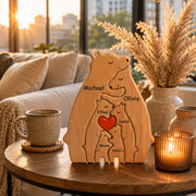 Customized Wooden Bear Family Puzzle (6 bears) PU69