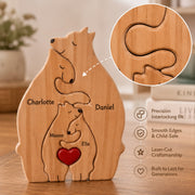 Customized Wooden Bear Family Puzzle ( 4 bears) PU67