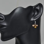 Bumble Bee Dangle Earrings Crystal Bee Pendant Animal Earrings Hummingbirds Butterfly Gifts (Honey Bee Earrings)