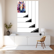 Majestic Muse: A Watercolor Portrait for the Discerning Collector