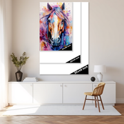 Majestic Muse: A Watercolor Portrait for the Discerning Collector