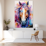 Majestic Muse: A Watercolor Portrait for the Discerning Collector