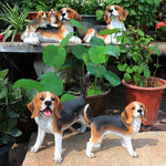 Simulation Dog Sculpture Decoration Beagle Model Statue Villa Courtyard TV Cabinet Wine Cabinet Fake Dog Decoration