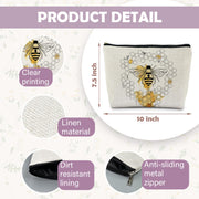 Bee Gifts: Honeycomb Makeup Bags for Bee Lovers and Beekeeper Accessories