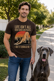 Life Isn't All About Dogs and Pilates Dog Theme T Shirt