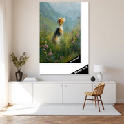Beagle in Wildflower Meadow Serenity