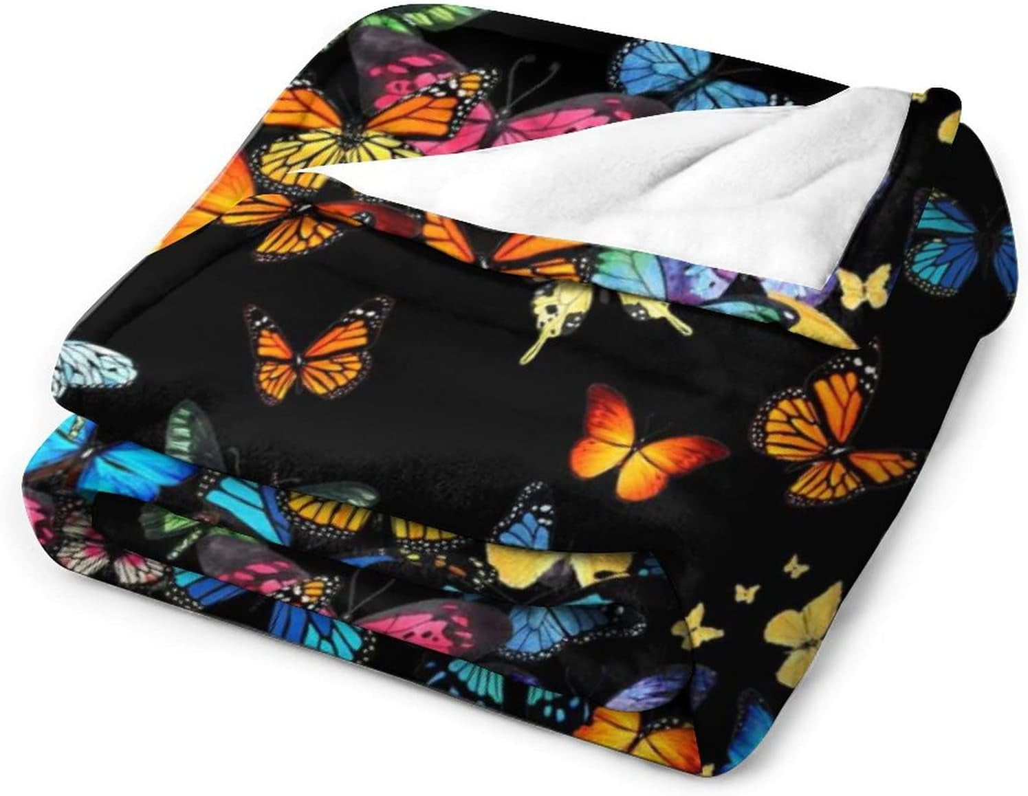Butterfly Blanket Beautiful Butterfly Throw Blanket Ultra Soft Blankets Lightweight Cozy for Bed Couch Sofa 50"X40"