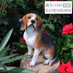Simulation Dog Sculpture Decoration Beagle Model Statue Villa Courtyard TV Cabinet Wine Cabinet Fake Dog Decoration