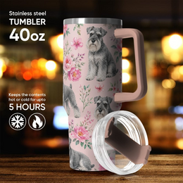 Schnauzer Dog Theme Tumbler 40oz