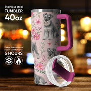 Schnauzer Dog Theme Tumbler 40oz