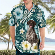German Shorthaired Pointer Dog Theme AOP Hawaii Shirt 003