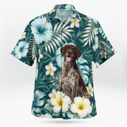 German Shorthaired Pointer Dog Theme AOP Hawaii Shirt 003