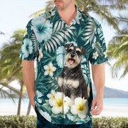 Miniature Schnauzer Dog Theme AOP Hawaii Shirt 004