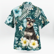 Miniature Schnauzer Dog Theme AOP Hawaii Shirt 004