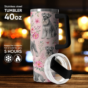 Schnauzer Dog Theme Tumbler 40oz