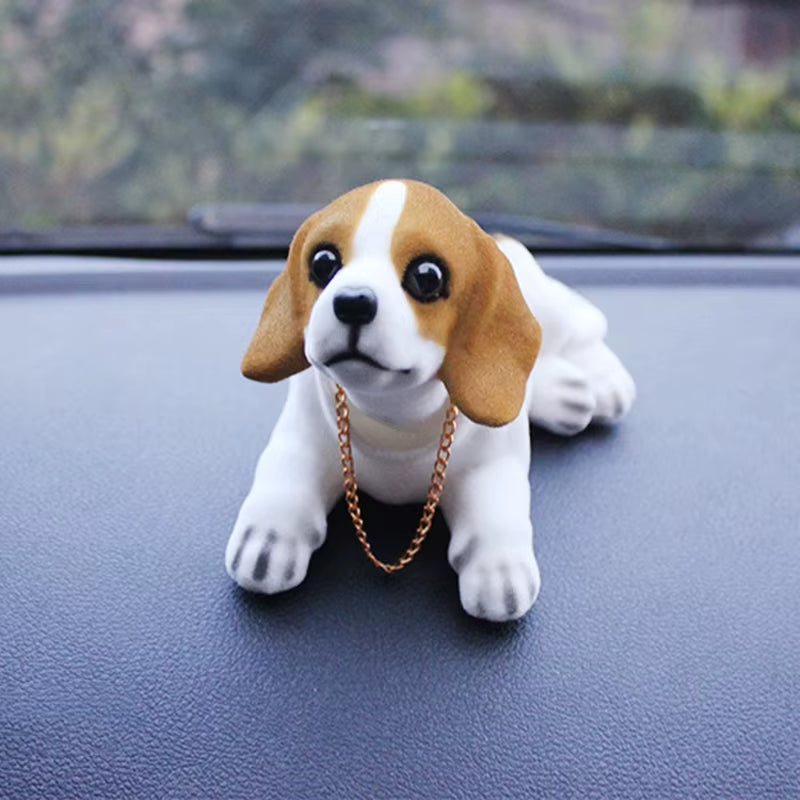 Cute Husky Beagle St Bernard Shepherd Shake Head Dog Car Doll Car Interior Decoration Crafts Creative Tabletop Ornament