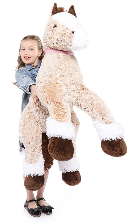 47" Giant Horse Stuffed Animal Large Stuffed Horse Plush Toy