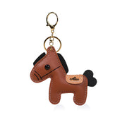 Personalized Name Leather Keychain, Custom Pony Bag Charm, 2026 Pony Pendant Keychain, Gift for Girl/Boy, Birthday Gift for Daughter