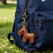 Personalized Name Leather Keychain, Custom Pony Bag Charm, 2026 Pony Pendant Keychain, Gift for Girl/Boy, Birthday Gift for Daughter