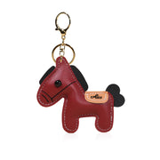 Personalized Name Leather Keychain, Custom Pony Bag Charm, 2026 Pony Pendant Keychain, Gift for Girl/Boy, Birthday Gift for Daughter