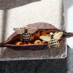 Minimalist Bee Earrings, Bumblebee Earrings, Earrings, Bee Jewelry, , Honeybee Earrings, Animal Jewelry, Gift for Her Mom