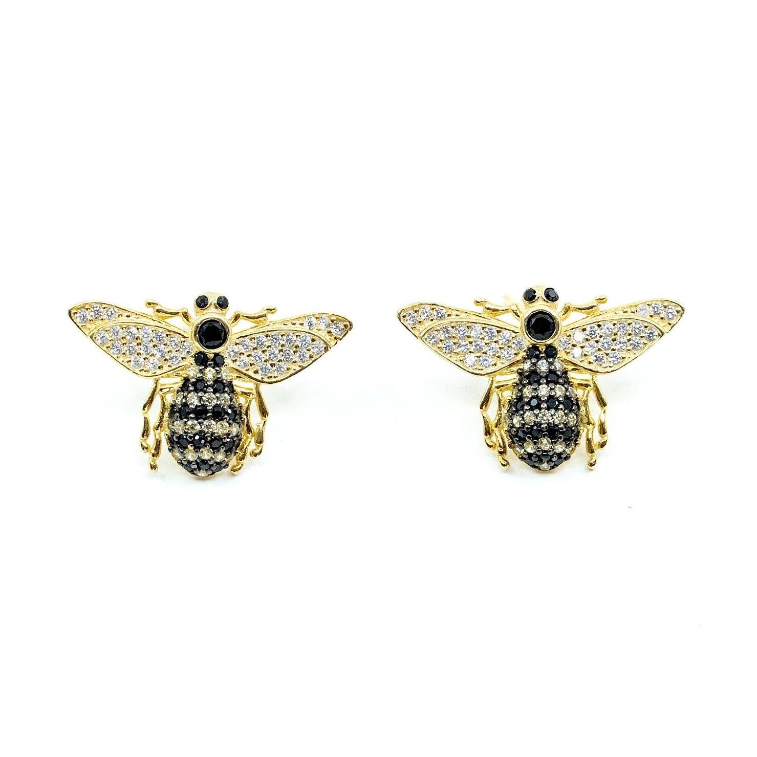 Minimalist Bee Earrings, Bumblebee Earrings, Earrings, Bee Jewelry, , Honeybee Earrings, Animal Jewelry, Gift for Her Mom