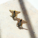Minimalist Bee Earrings, Bumblebee Earrings, Earrings, Bee Jewelry, , Honeybee Earrings, Animal Jewelry, Gift for Her Mom