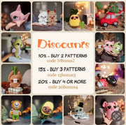 Bumble Bee Crochet Pattern Low Sew Kawaii Plushies Amigurumi Toy
