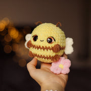 Bumble Bee Crochet Pattern Low Sew Kawaii Plushies Amigurumi Toy