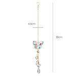 Butterfly Crystal Pendant Suncatcher | Butterfly Car Charm Gifts for Her| Rainbow Maker| Aesthetic Room Decor | Light Prism Crystal Hangings
