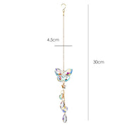 Butterfly Crystal Pendant Suncatcher | Butterfly Car Charm Gifts for Her| Rainbow Maker| Aesthetic Room Decor | Light Prism Crystal Hangings