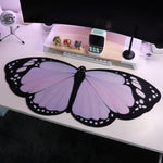 Lilac Butterfly Deskmat 90X40Cm Waterproof