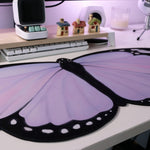 Lilac Butterfly Deskmat 90X40Cm Waterproof