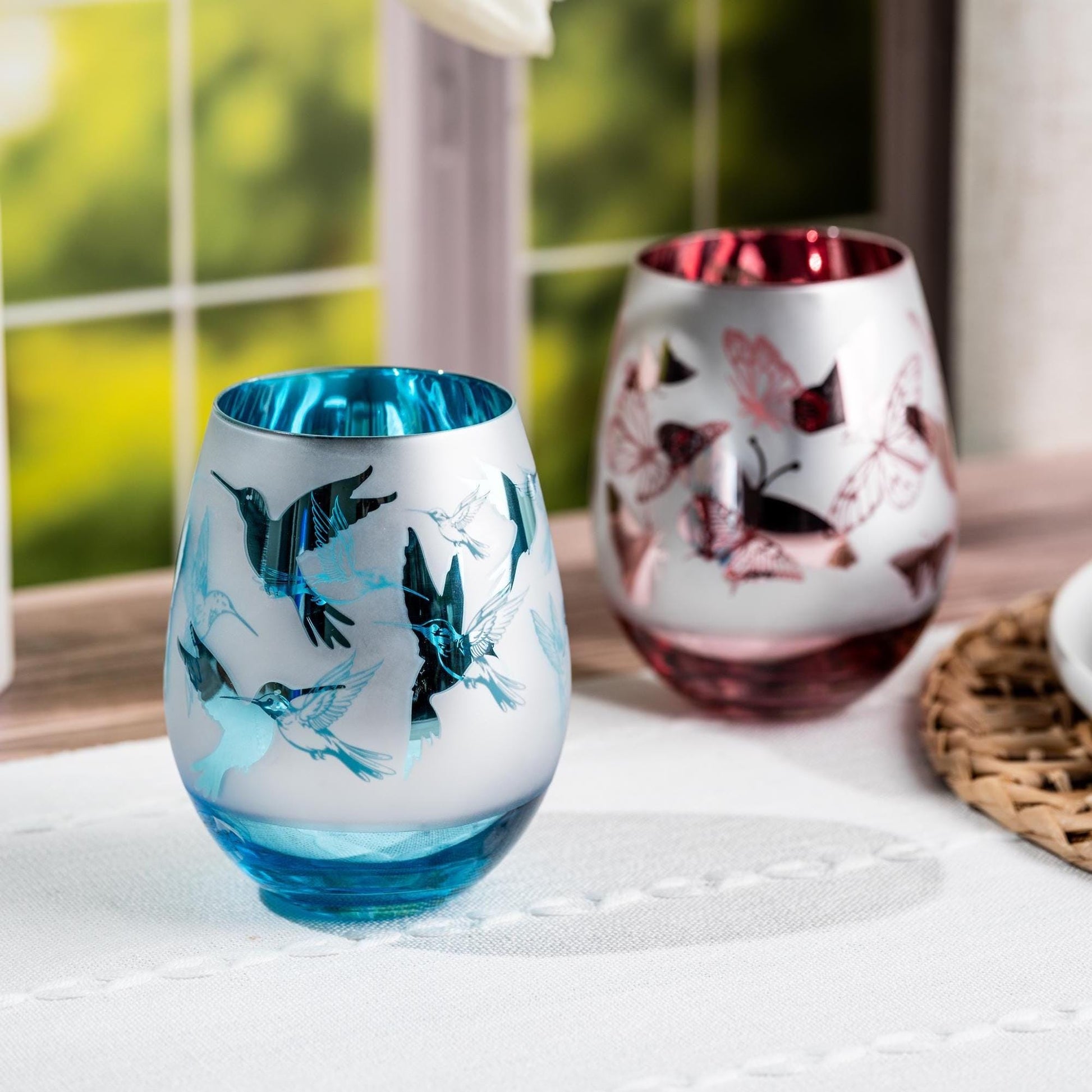 Butterfly Gifts Butterfly Wine Glass Pink Wine Glass for Mom Butterfly Tumbler Cups Mothers Day Gift for Mom Gift Nature Lover Gift for Her