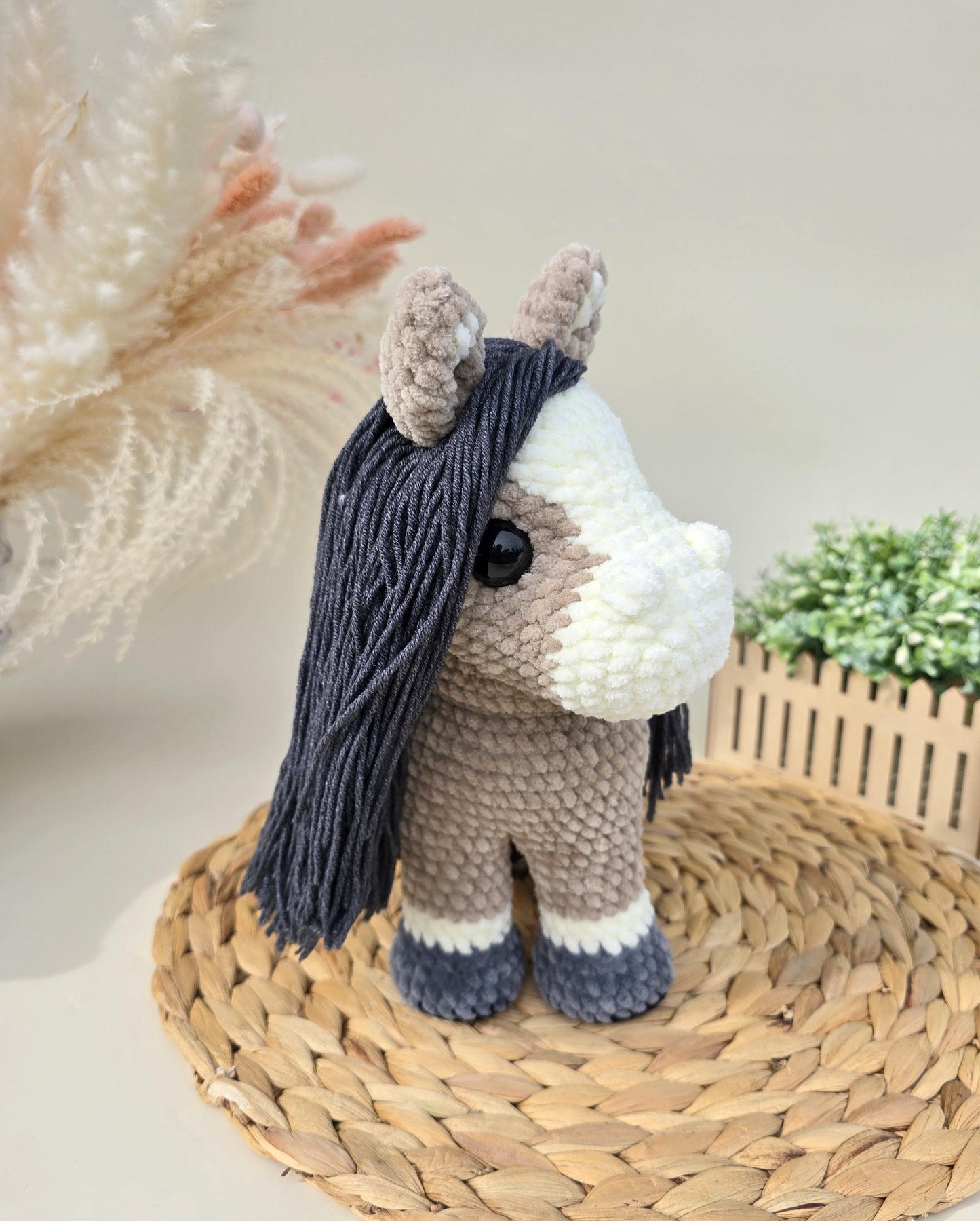 Pattern Crochet Horse, Plush Horse, Amigurumi Realistic Horse Crochet