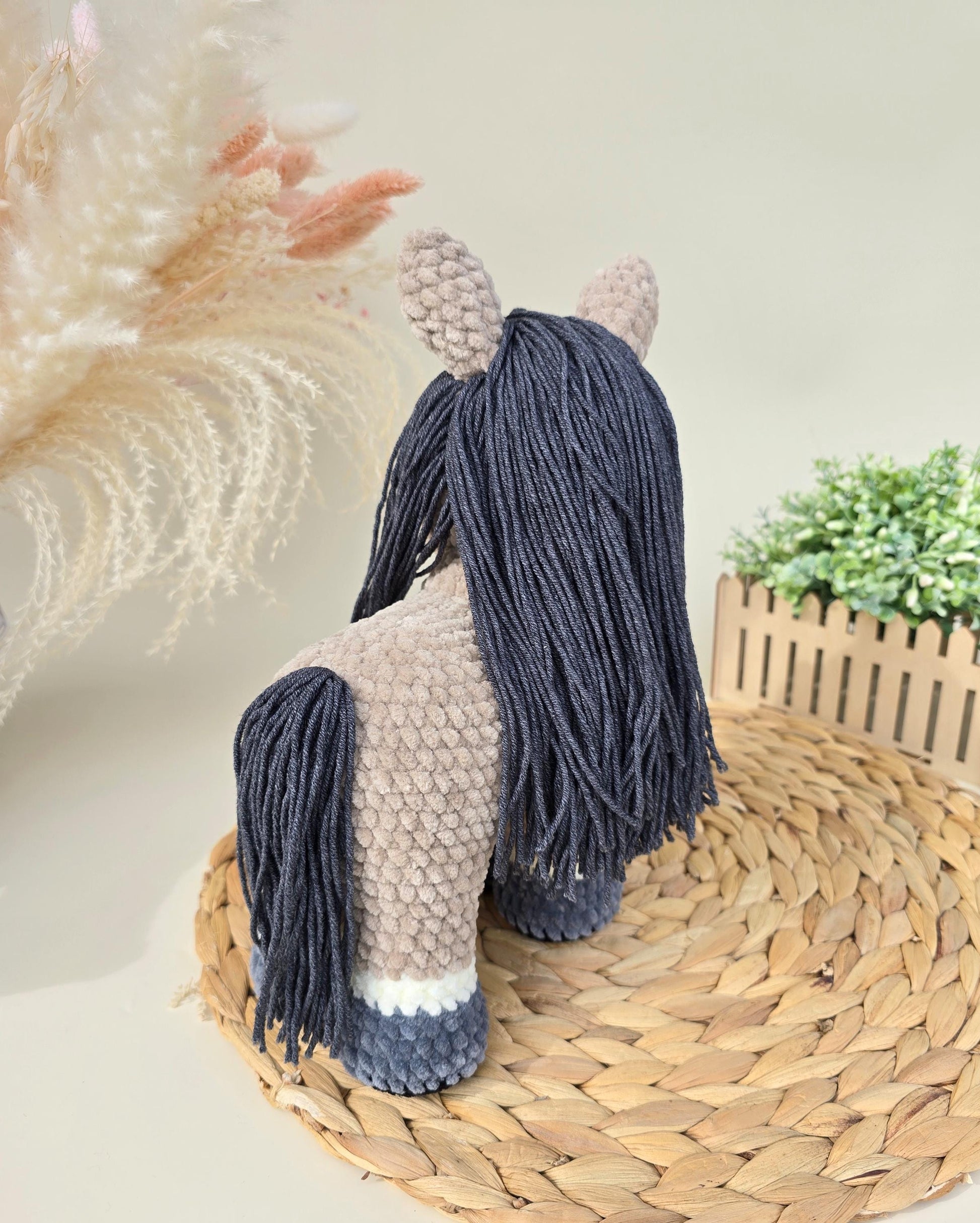 Pattern Crochet Horse, Plush Horse, Amigurumi Realistic Horse Crochet