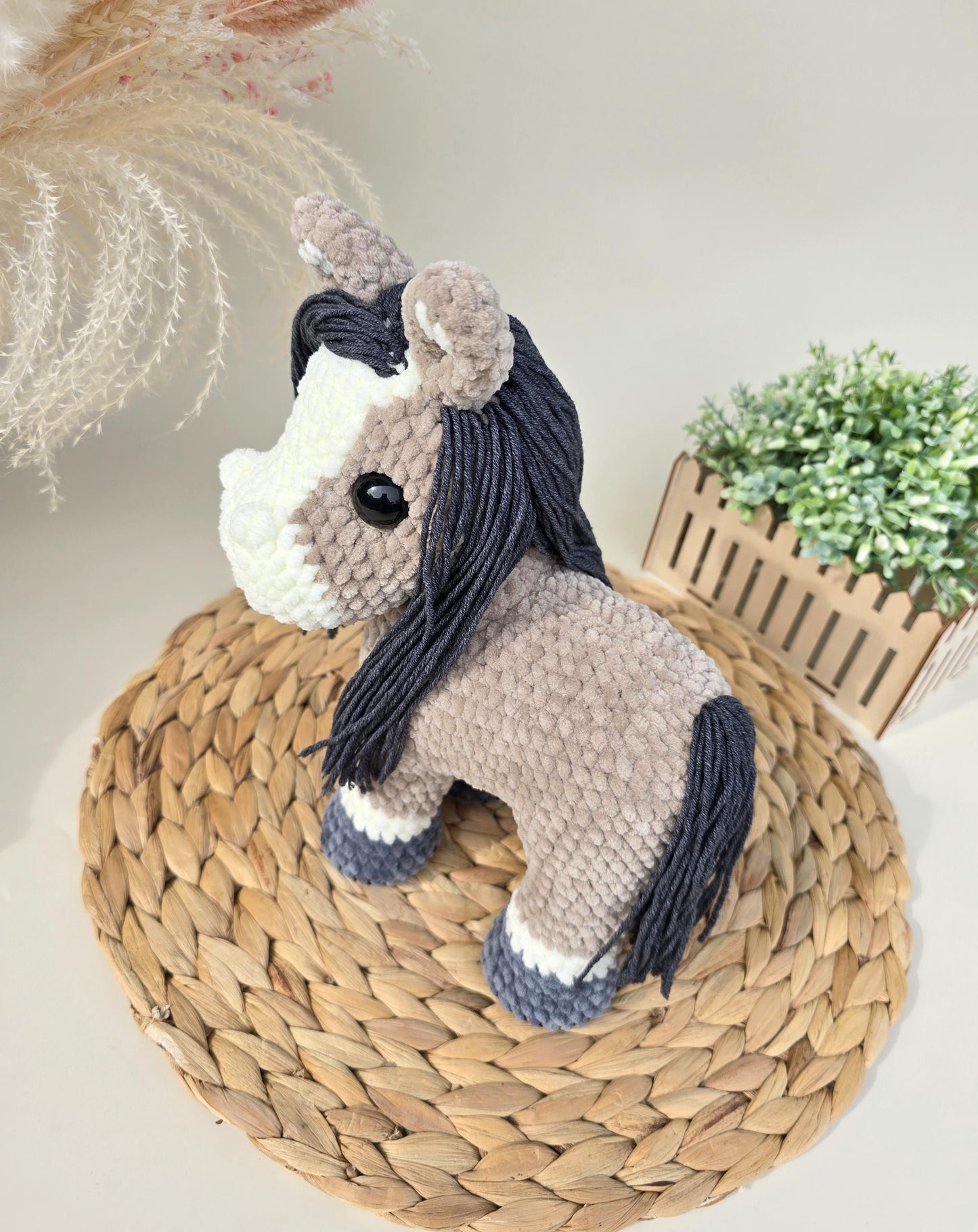 Pattern Crochet Horse, Plush Horse, Amigurumi Realistic Horse Crochet