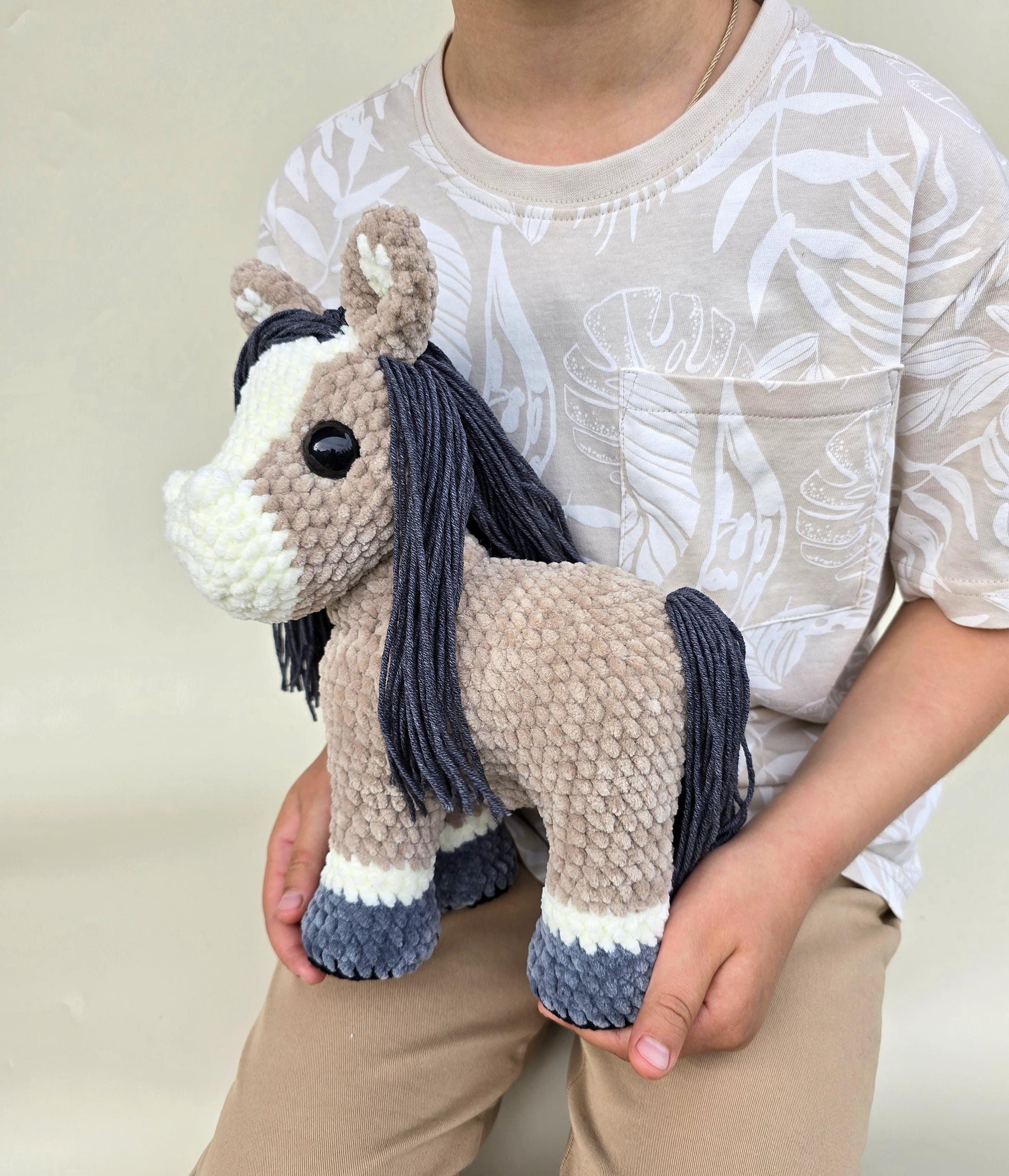 Pattern Crochet Horse, Plush Horse, Amigurumi Realistic Horse Crochet