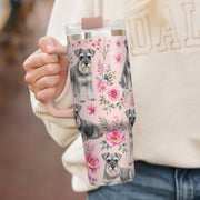 Schnauzer Dog Theme Tumbler 40oz