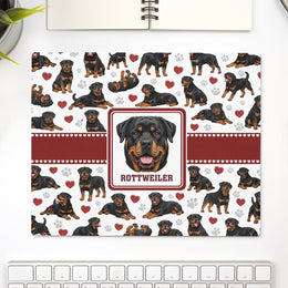 Rottweiler Theme Mouse Pad