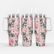 Schnauzer Dog Theme Tumbler 40oz