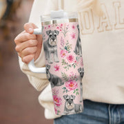 Schnauzer Dog Theme Tumbler 40oz